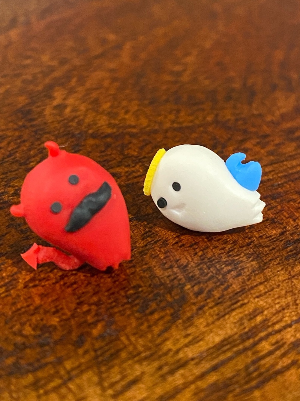 Polymer Clay Kawaii Style Angel & Devil Pierced Earrings